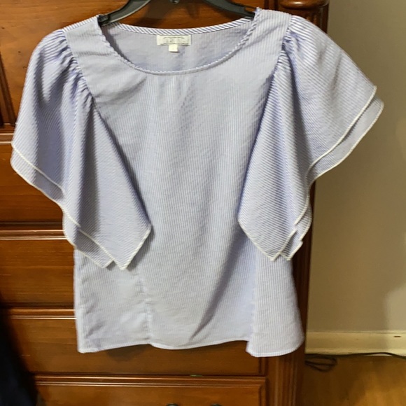 Sear-sucker blouse - Picture 3 of 3